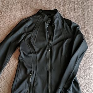 90 degree black zip up athletic jacket